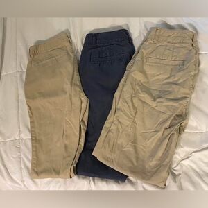 Gap Long Khaki & Navy Blue Pants Bundle - Women’s Size 4